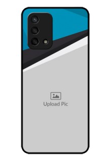 Oppo F19 Photo Printing on Glass Case - Simple Pattern Photo Upload Design