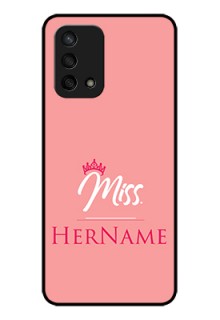 Oppo F19 Custom Glass Phone Case Mrs with Name