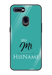 Oppo F9 Pro Custom Glass Phone Case Mr with Name