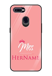 Oppo F9 Pro Custom Glass Phone Case Mrs with Name