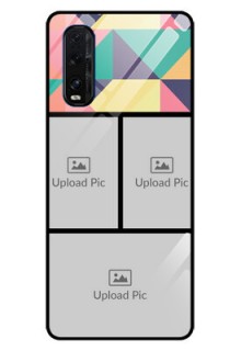 Oppo Find X2 Custom Glass Phone Case  - Bulk Pic Upload Design