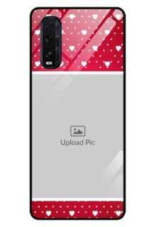 Oppo Find X2 Photo Printing on Glass Case  - Hearts Mobile Case Design