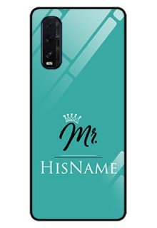 Oppo Find X2 Custom Glass Phone Case Mr with Name