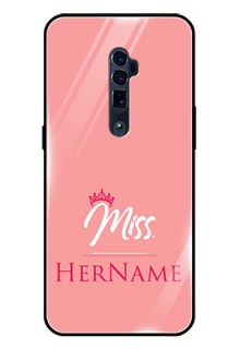 Reno 10x zoom Custom Glass Phone Case Mrs with Name