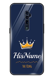 Reno 10x zoom Glass Phone Case King with Name