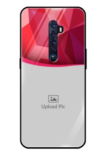 Reno 2 Custom Glass Mobile Case  - Red Abstract Design