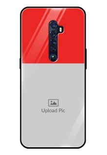 Reno 2 Custom Glass Phone Case  - Simple Red Color Design