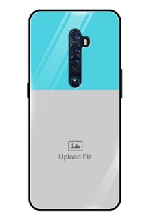 Reno 2 Personalized Glass Phone Case  - Simple Blue Color Design