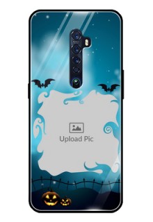 Reno 2 Custom Glass Phone Case  - Halloween frame design