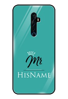 Oppo Reno 2F Custom Glass Phone Case Mr with Name