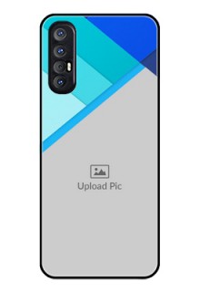 Reno 3 Pro Custom Glass Phone Case  - Blue Pattern Design