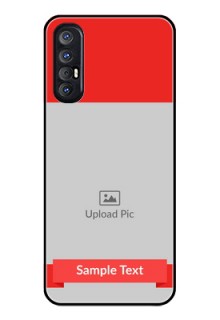 Reno 3 Pro Custom Glass Phone Case  - Simple Red Color Design