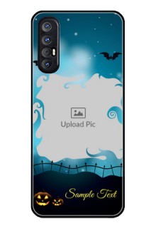 Reno 3 Pro Custom Glass Phone Case  - Halloween frame design