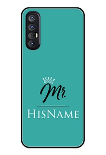 Reno 3 Pro Custom Glass Phone Case Mr with Name
