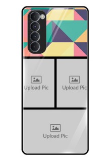 Oppo Reno 4 Pro Custom Glass Phone Case  - Bulk Pic Upload Design