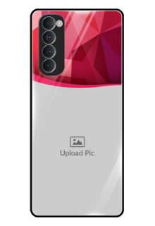 Oppo Reno 4 Pro Custom Glass Mobile Case  - Red Abstract Design