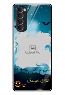 Oppo Reno 4 Pro Custom Glass Phone Case  - Halloween frame design