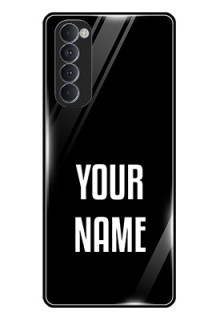 Oppo Reno 4 Pro Your Name on Glass Phone Case