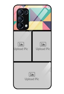 Reno 5 Pro 5G Custom Glass Phone Case  - Bulk Pic Upload Design