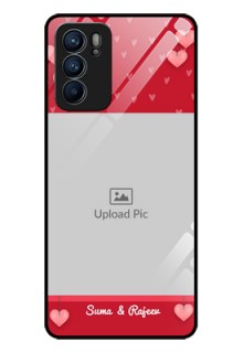 Reno 6 5G Custom Glass Phone Case - Valentines Day Design