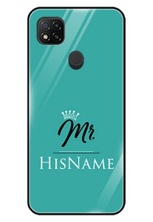 Poco C31 Custom Glass Phone Case Mr with Name