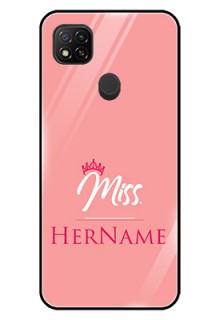 Poco C31 Custom Glass Phone Case Mrs with Name