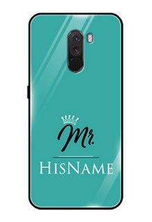 Pcoco F1 Custom Glass Phone Case Mr with Name