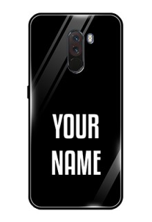 Pcoco F1 Your Name on Glass Phone Case