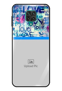 Poco M2 Pro Custom Glass Mobile Case  - Colorful Love Design