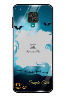 Poco M2 Pro Custom Glass Phone Case  - Halloween frame design