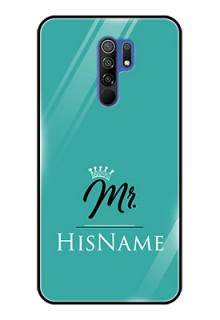 Poco M2 Reloaded Custom Glass Phone Case Mr with Name