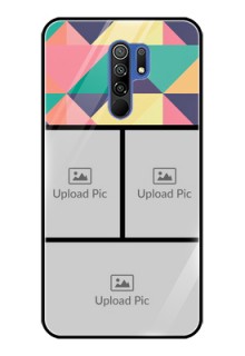 Poco M2 Custom Glass Phone Case  - Bulk Pic Upload Design