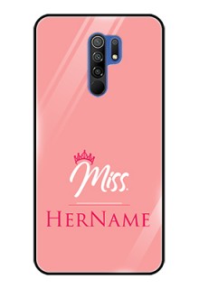 Poco M2 Custom Glass Phone Case Mrs with Name