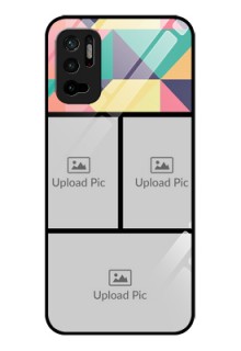Poco M3 Pro 5G Custom Glass Phone Case - Bulk Pic Upload Design