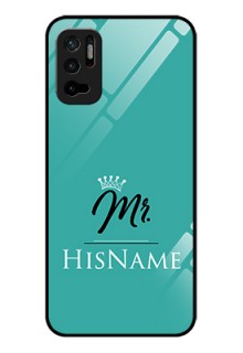 Poco M3 Pro 5G Custom Glass Phone Case Mr with Name