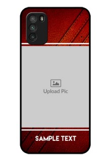 Poco M3 Personalized Glass Phone Case  - Leather Phone Case Design