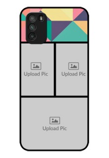 Poco M3 Custom Glass Phone Case  - Bulk Pic Upload Design