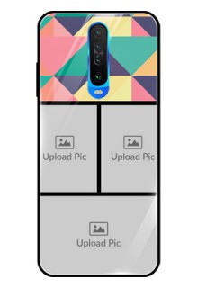 Poco X2 Custom Glass Phone Case  - Bulk Pic Upload Design