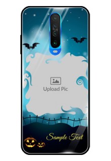 Poco X2 Custom Glass Phone Case  - Halloween frame design