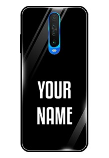 Poco X2 Your Name on Glass Phone Case
