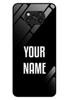 Poco X3 Your Name on Glass Phone Case