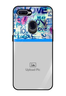 Realme 2 Pro Custom Glass Mobile Case  - Colorful Love Design