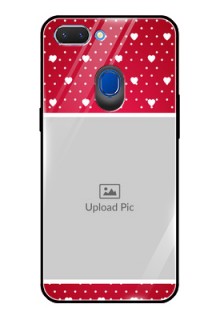 Realme 2 Photo Printing on Glass Case  - Hearts Mobile Case Design