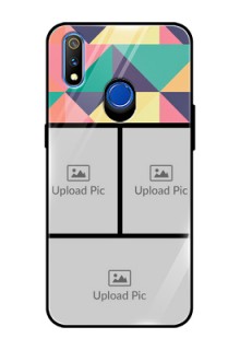 Realme 3 Pro Custom Glass Phone Case  - Bulk Pic Upload Design