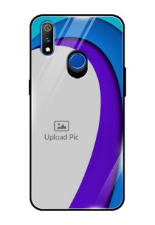 Realme 3 Pro Photo Printing on Glass Case  - Simple Pattern Design