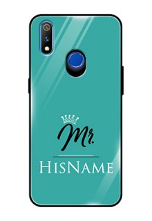 Realme 3 Pro Custom Glass Phone Case Mr with Name