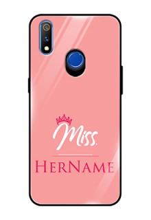 Realme 3 Pro Custom Glass Phone Case Mrs with Name