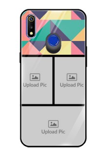 Realme 3 Custom Glass Phone Case  - Bulk Pic Upload Design
