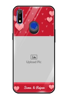 Realme 3 Custom Glass Phone Case  - Valentines Day Design