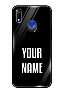 Realme 3 Your Name on Glass Phone Case